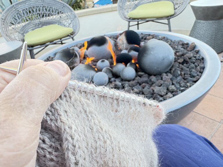 Hvar er best að prjóna? Á lúxushóteli í San Diego?